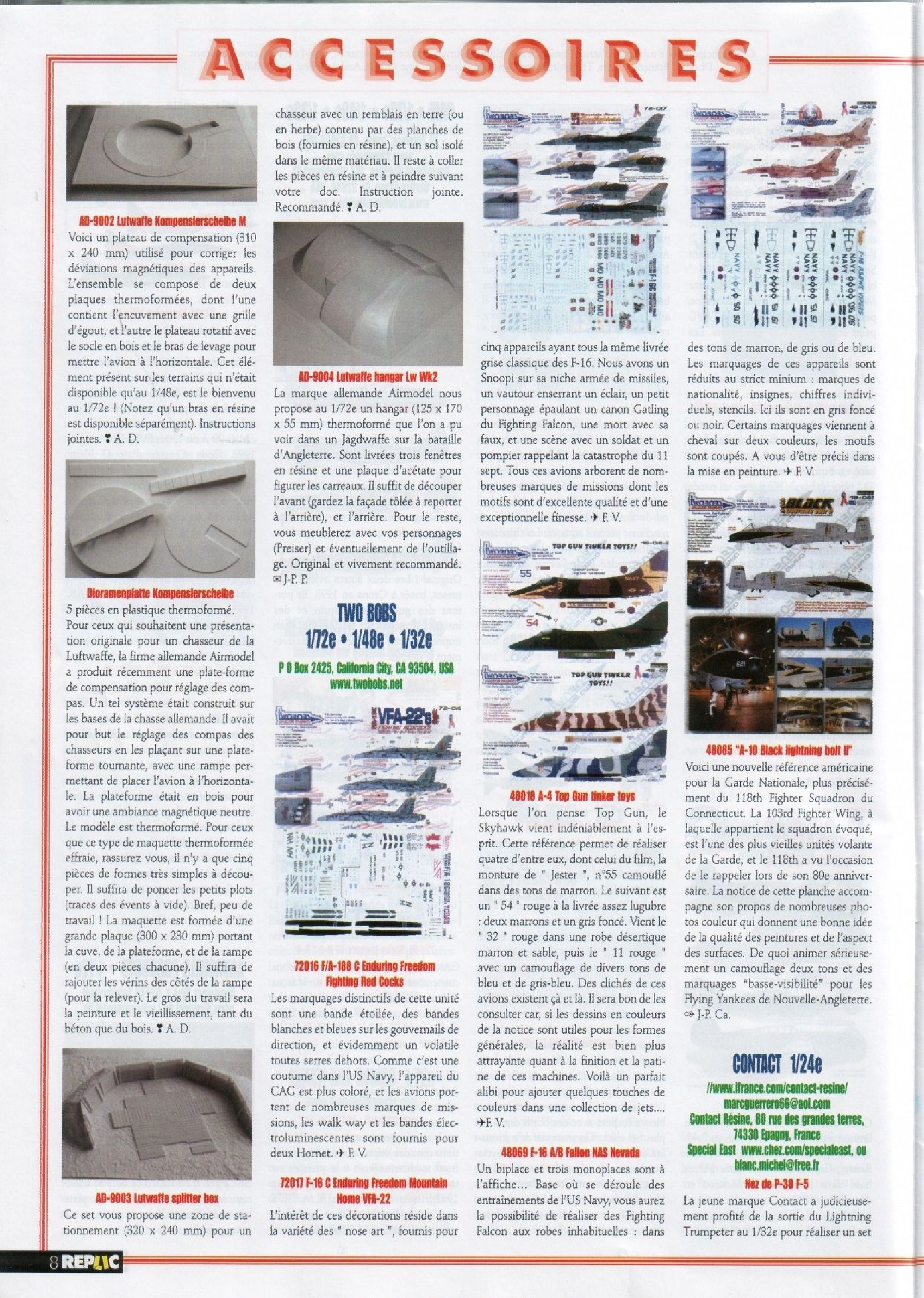 Replic 154 - T-38A Talon, Gloster Gladiator Mk II, FA-18 F Super Hornet, Me-262 A-Ia